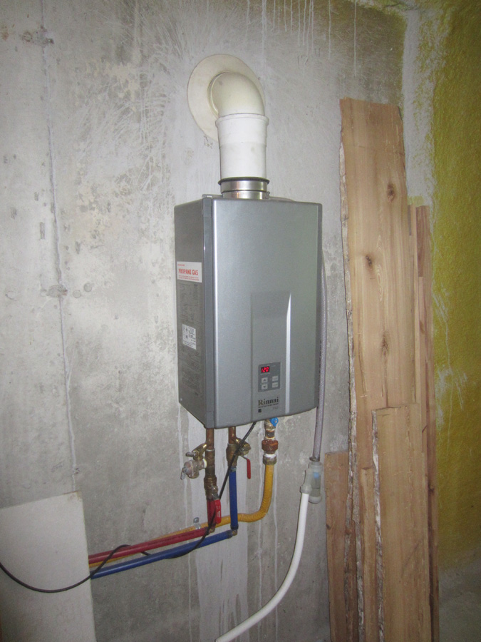 Rinnai tankless propane water heater