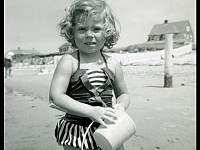 Buffy as child at beach